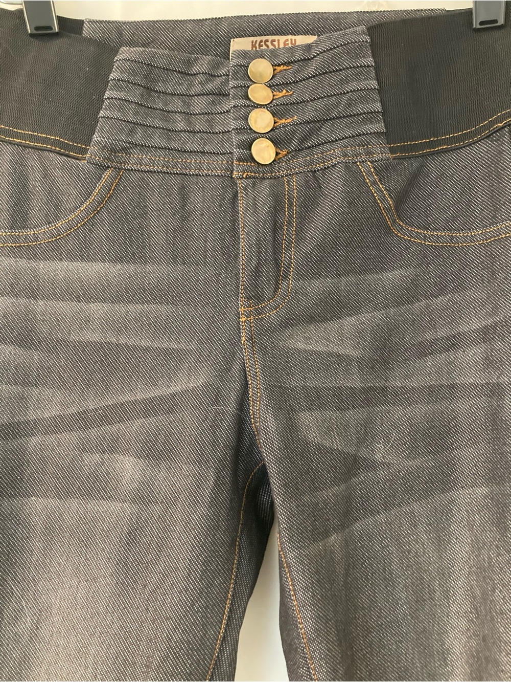 Kessley Fashion Gray High Rise Skinny Jeans Stretch Size M - Picture 4 of 5